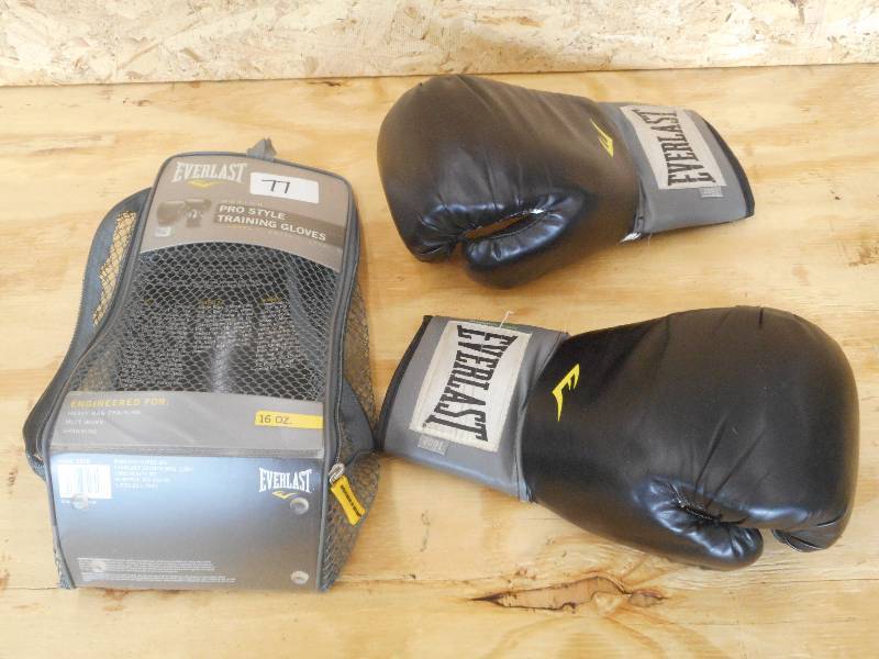 lot 77 image: New Everlast Pro-Style 16oz Trainin...