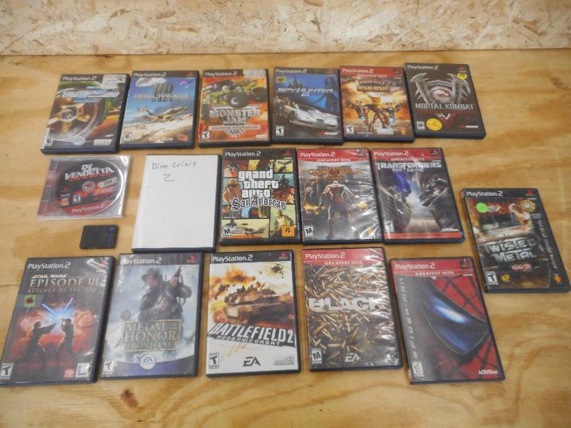 lot 82 image: Flat Of Assorted Play Station 2 Gam...