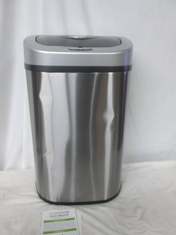 lot 37 image: Nine Stars 21-Gallon Motion-Sensor Trash Can