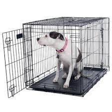 lot 36 image: PETMAKER Large 2 Door Foldable Dog Crate Cage - 36 x 23 Inch
