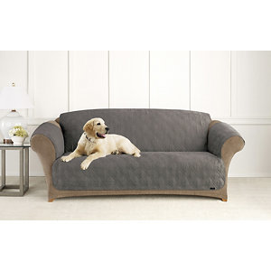 lot 57 image: Sure Fit Microfiber Nonskid Pet Sofa Cover