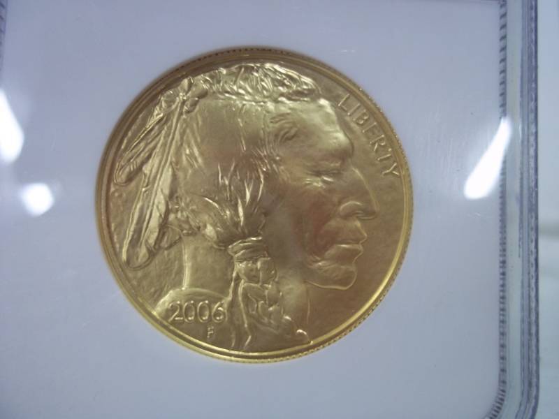 1 oz. .9999 Fine Gold 2006 Buffalo G$50 NGC First Strikes