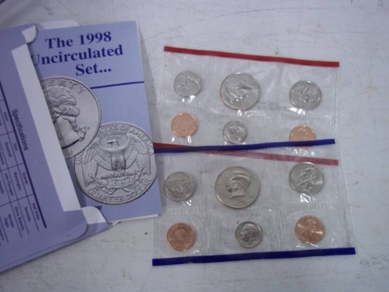 2 US Proof Set 1998  P and D