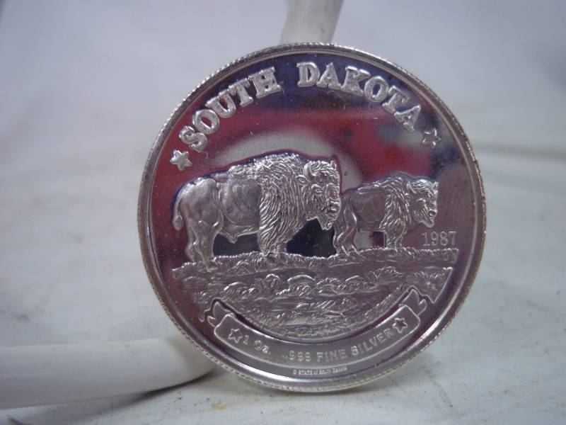 1 oz. .999 Fine Silver South Dakota