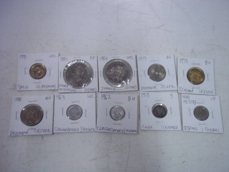 10 Foreign Coins