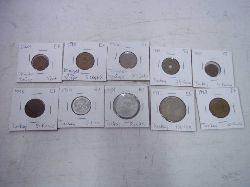 10 Foreign Coins