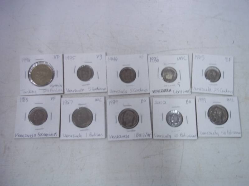 10 Foreign Coins