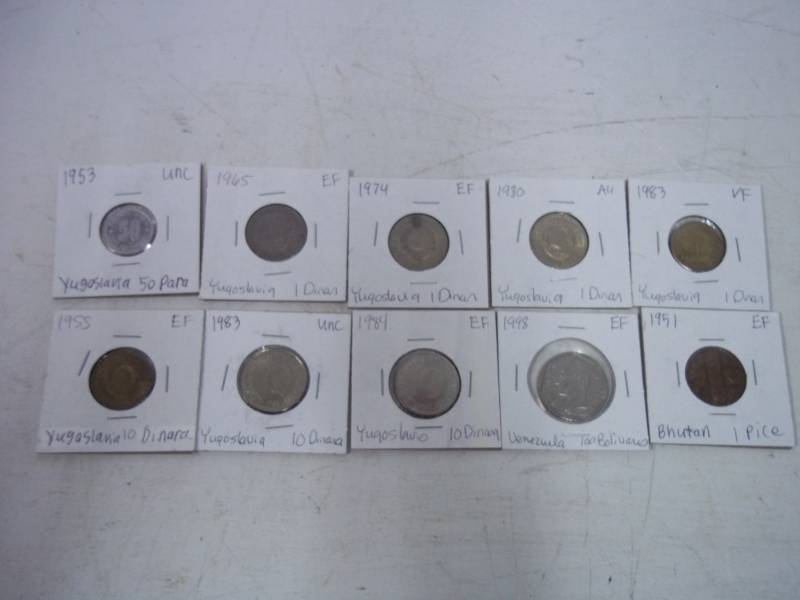 10 Foreign Coins