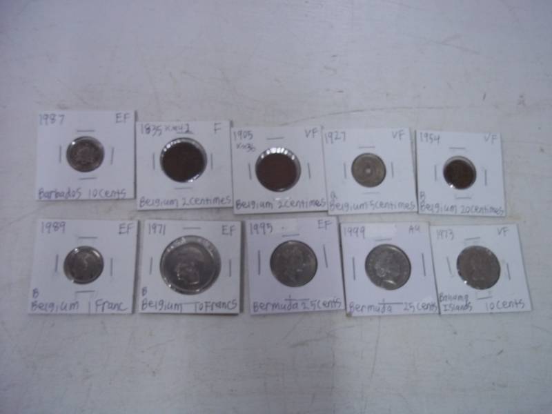 10 Foreign Coins