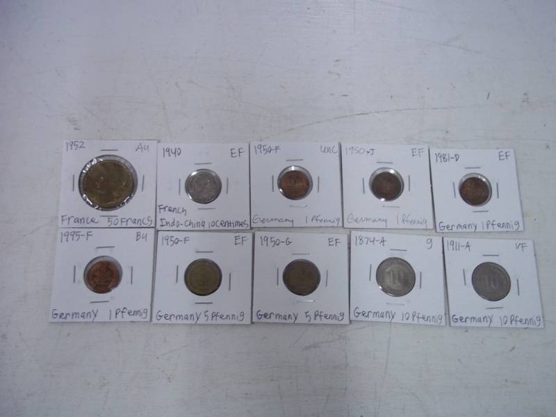 10 Foreign Coins