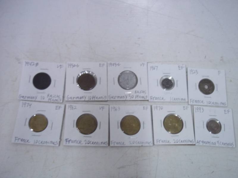 10 Foreign Coins