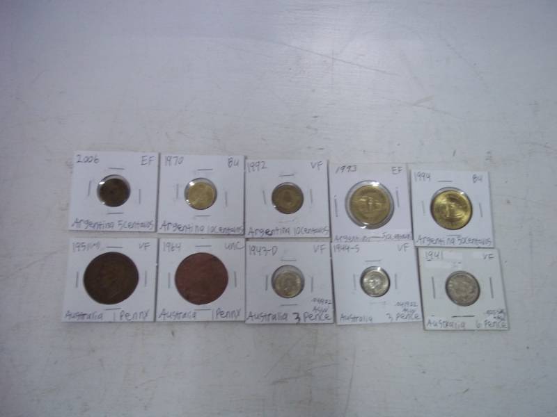 10 Foreign Coins
