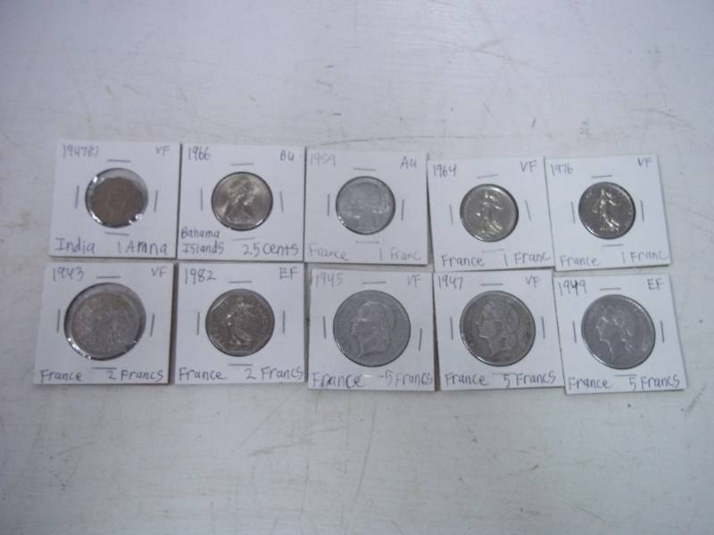 10 Foreign Coins
