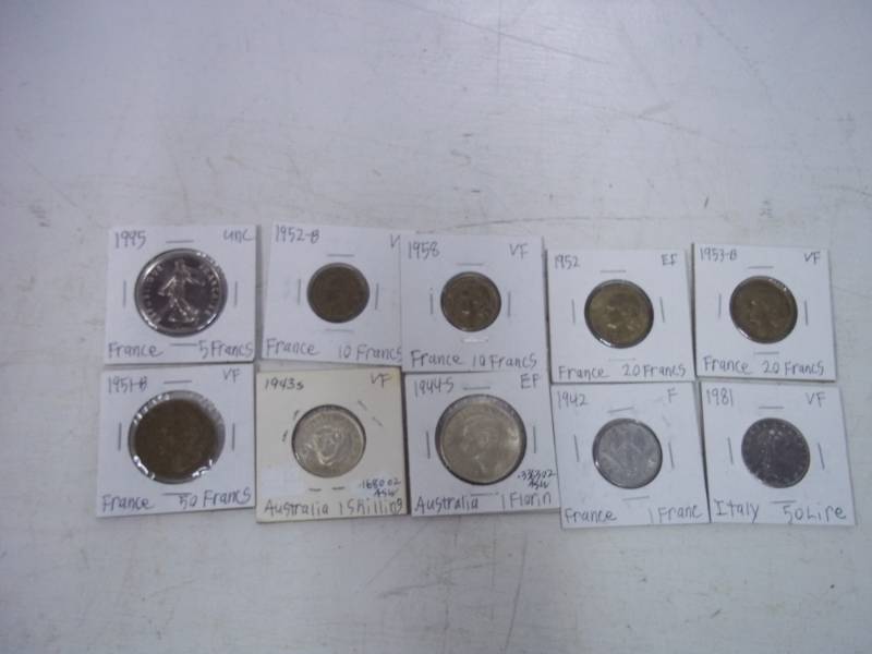 10 Foreign Coins