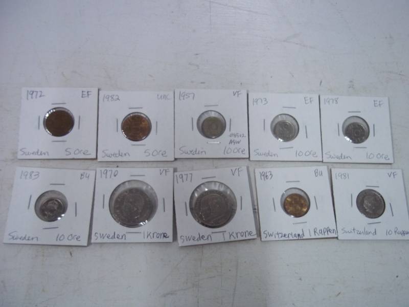 10 Foreign Coins