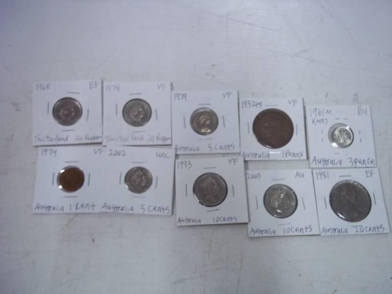 10 Foreign Coins