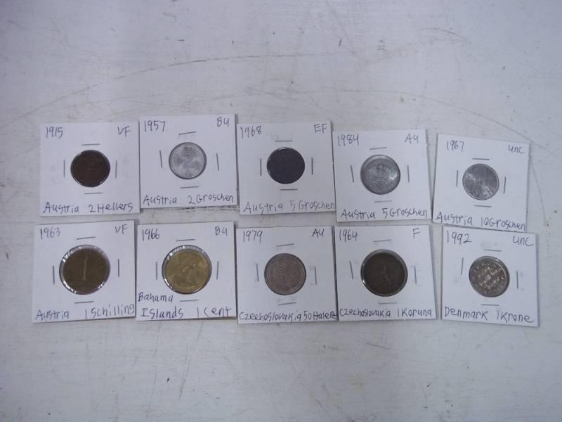 10 Foreign Coins