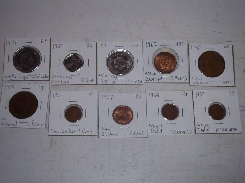 10 Foreign Coins