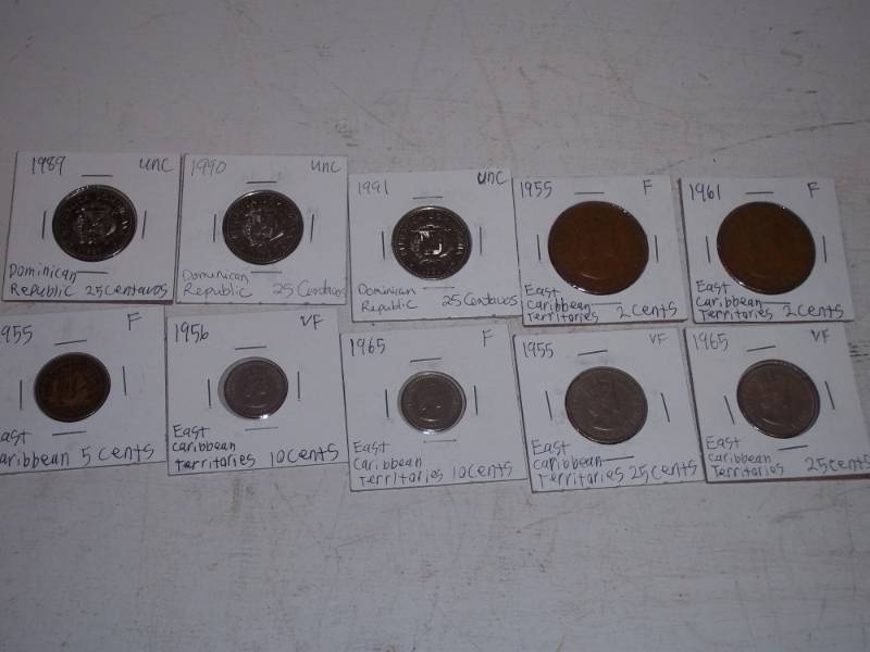 10 Foreign Coins