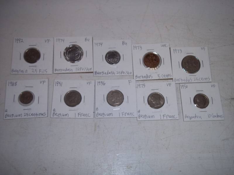 10 Foreign Coins