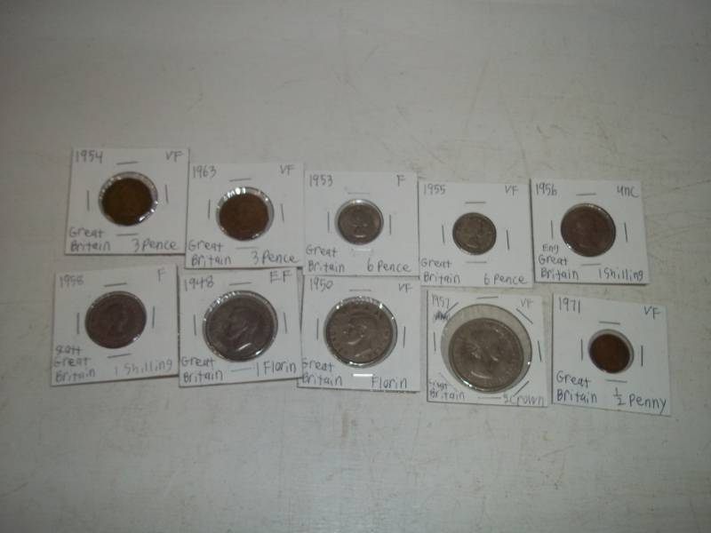 10 Foreign Coins