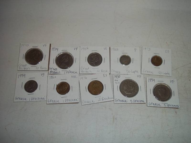 10 Foreign Coins