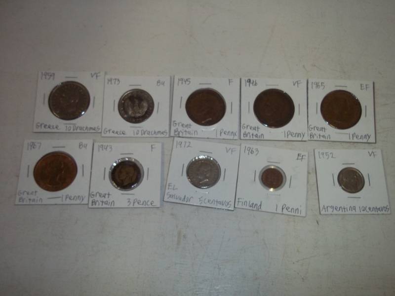 10 Foreign Coins