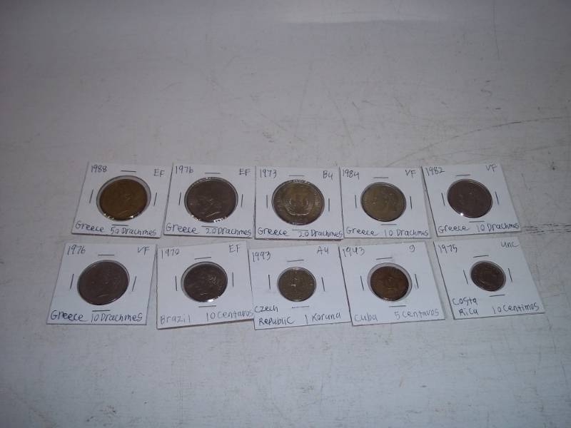 10 Foreign Coins