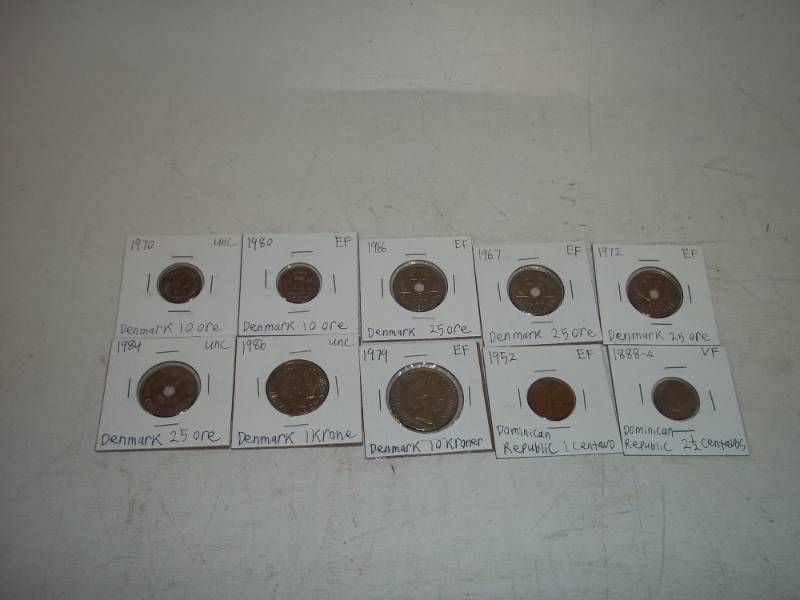 10 Foreign Coins