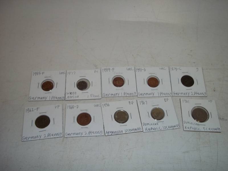 10 Foreign Coins