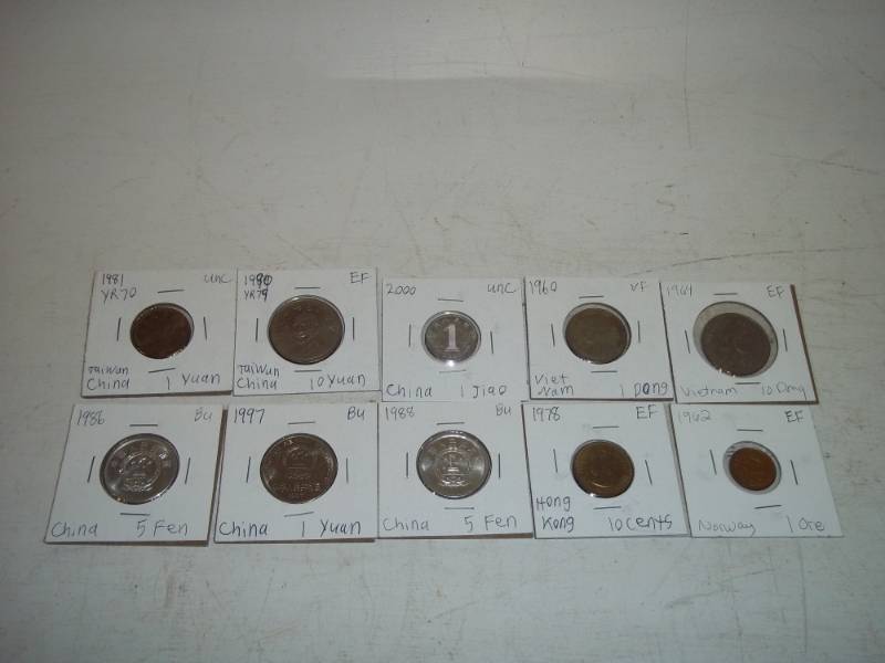 10 Foreign Coins