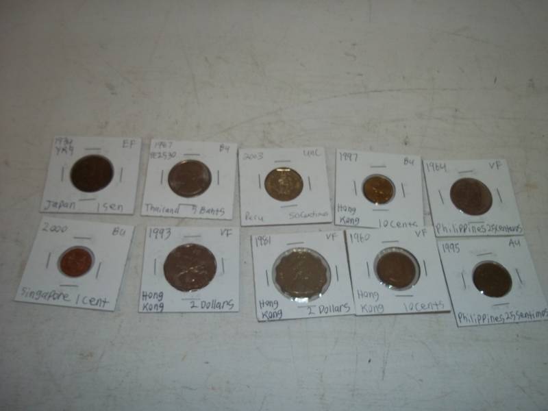 10 Foreign Coins