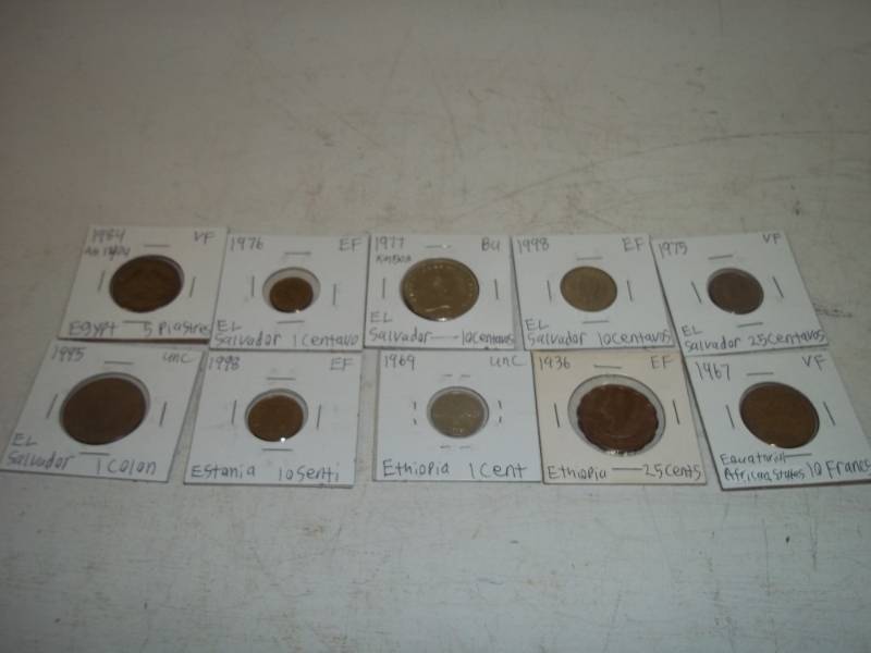 10 Foreign Coins