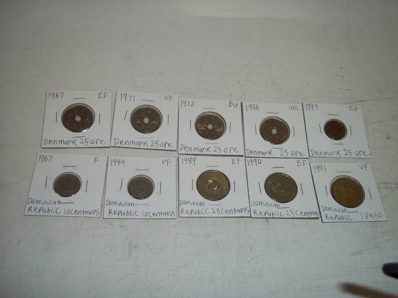 10 Foreign Coins