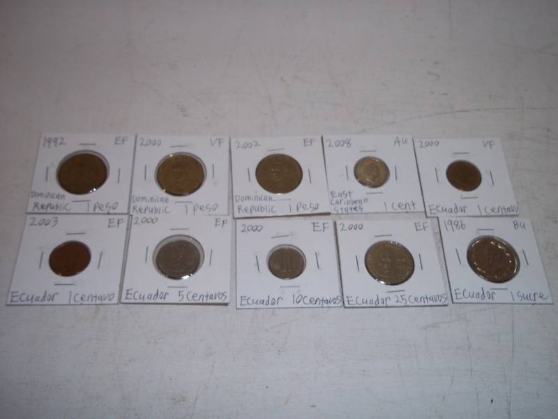 10 Foreign Coins