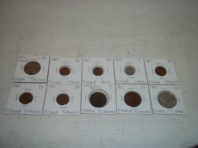 10 Foreign Coins