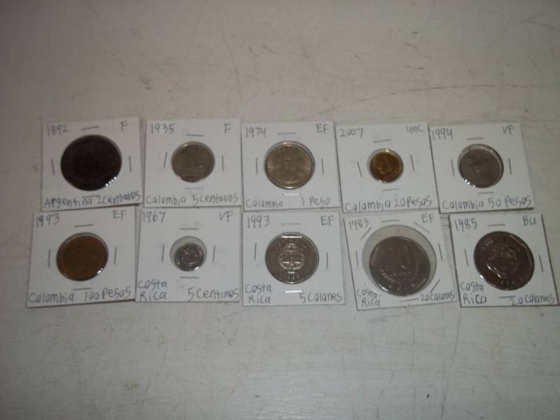 10 Foreign Coins