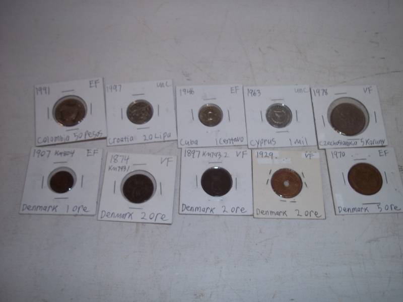 10 Foreign Coins