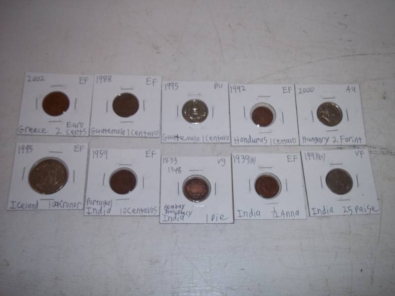 10 Foreign Coins