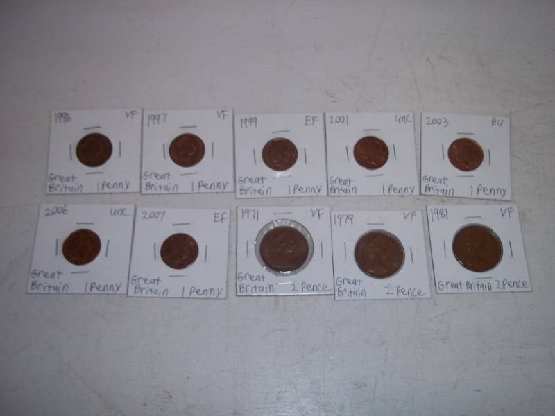 10 Foreign Coins