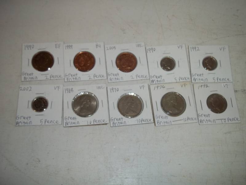 10 Foreign Coins