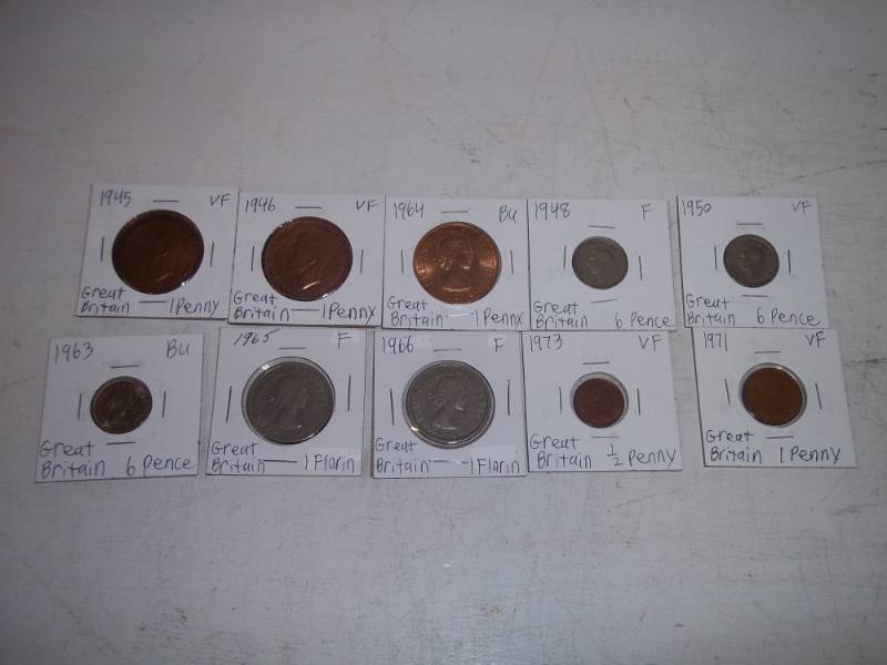 10 Foreign Coins
