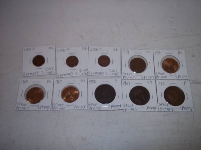 10 Foreign Coins