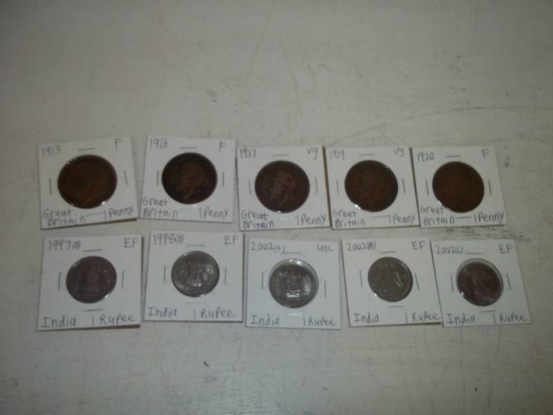 10 Foreign Coins