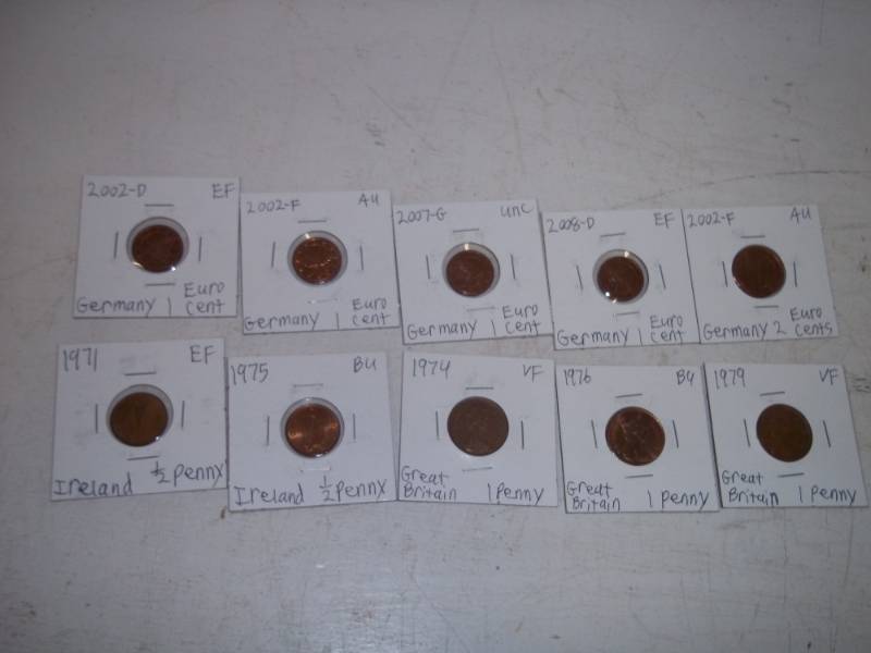 10 Foreign Coins