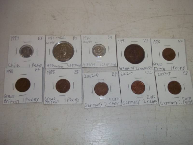 10 Foreign Coins