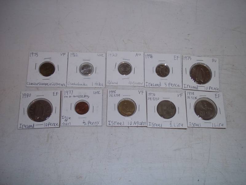 10 Foreign Coins