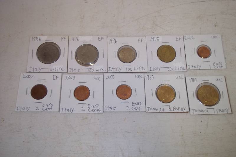 10 Foreign Coins