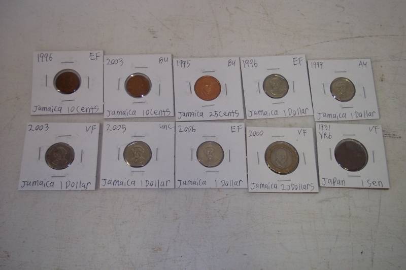 10 Foreign Coins