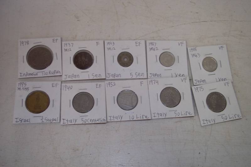 10 Foreign Coins